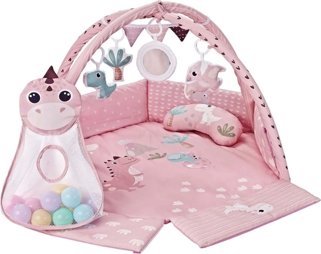 Palaikomas tummy time su mini pagalvėle