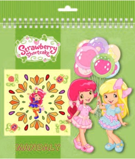 Akim spalvinimo knygelė Jahůdka (Strawberry Shortcake) – mandalos