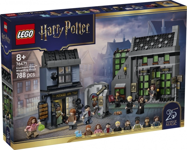 LEGO Harry Potter stebuklingos parduotuvės Noktirno skersgatvyje (Knockturn Alley)