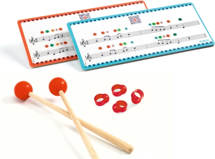 Sheet music cards for easy learning