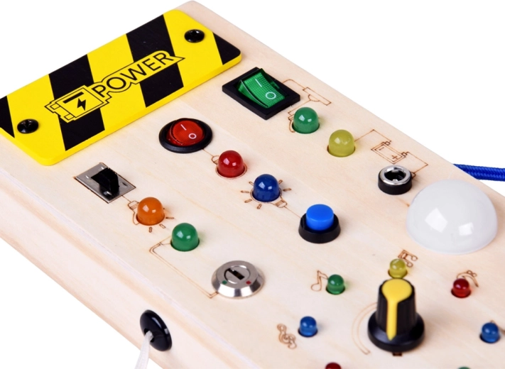 Priežasties–pasekmės mokymasis su šviečiančiais LED