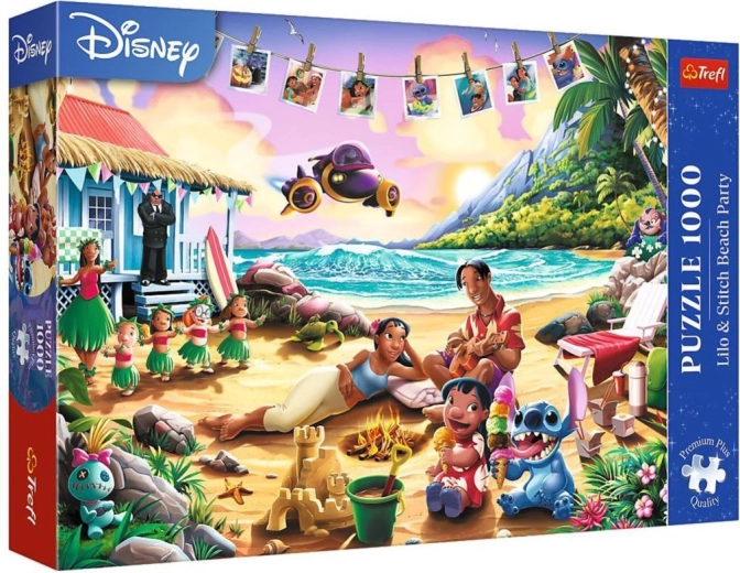 Dėlionė LILO & STITCH – paplūdimio vakarėlis, 1000 dalių