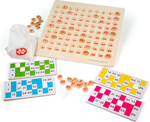 Traditional wooden bingo toy for children Bigjigs Toys
