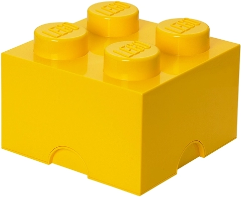 Lego storage box 4 yellow