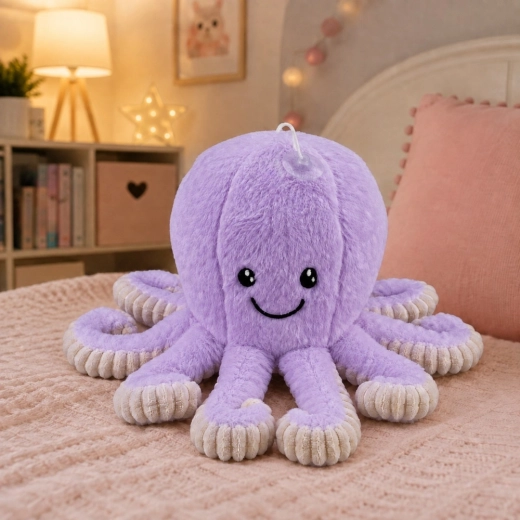 Soft plush buddy with embroidered details
