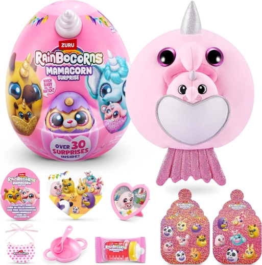 Rainbocorns Mamacorn Surprise pliušinis žaislas su staigmena nuo Zuru