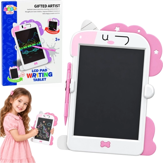 LCD Drawing Board with Pen Unicorn Pink