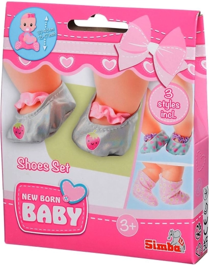 Batukų rinkinys lėlei NEW BORN BABY (3 poros)