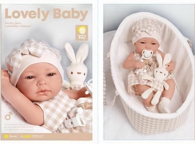 38 cm kūdikio lėlė su nešiokle