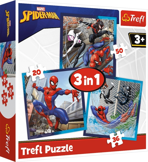 Dėlionė 3in1 Spider-Man Vorų draugai