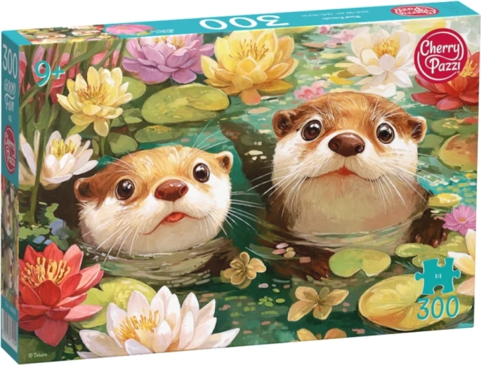 CHERRY PAZZI Puzzle Two Otters, 300 Pieces
