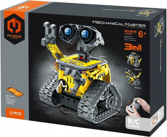 Programuojamas 3 viename roboto konstruktorius iM.Master su RC valdymu 2,4 GHz, 434 detalės