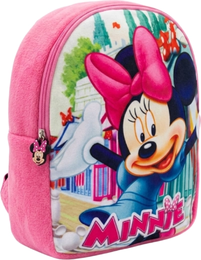 Plush children’s backpack Minnie Mouse pink