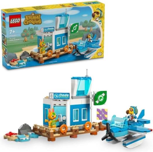 LEGO Animal Crossing „Dodo Airlines“ oro uostas su hidroplanu