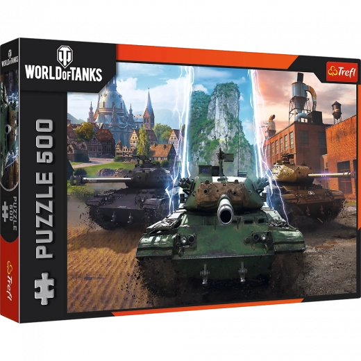 Puzzle 500 pieces - world of tanks: time for action! trefl