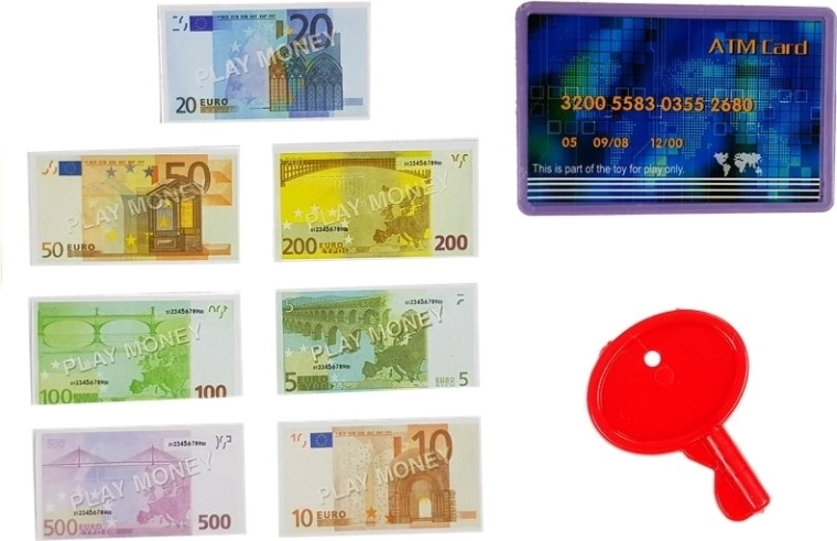 Gausus maisto ir atsiskaitymo priemonių rinkinys