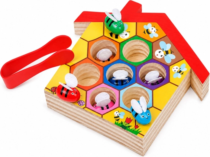 Colorful bees for learning through play