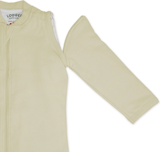 Soft ribbed cotton knit fabric