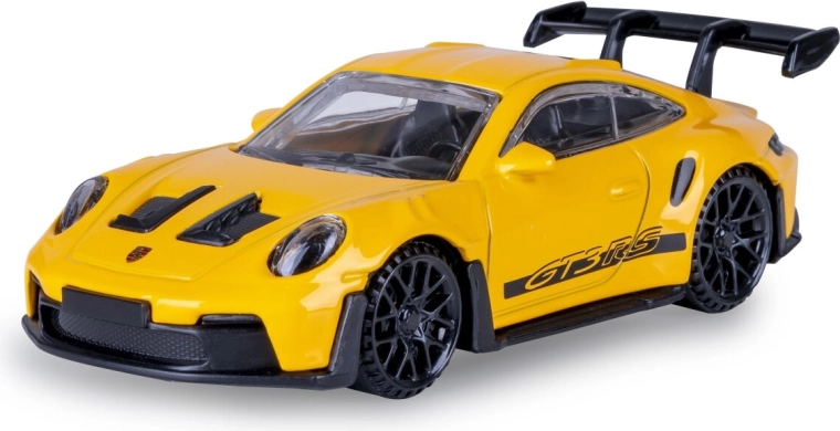 Metalinis Porsche 911 GT3 RS modelis, mastelis 1:43, geltonas