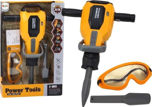 Kids' pneumatic hammer with accessory set