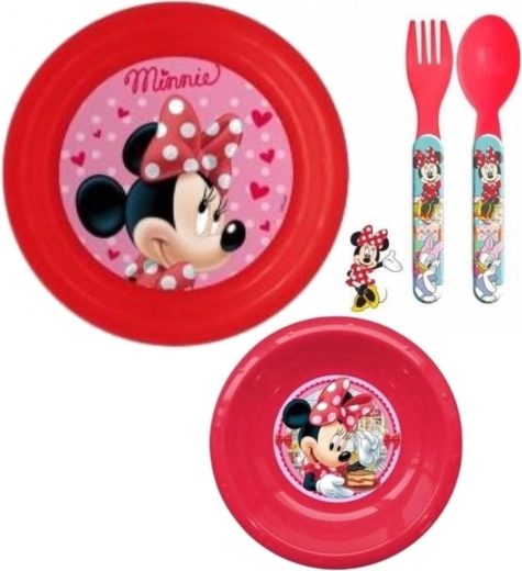 Plastikinis Minnie valgymo rinkinys (3 dalių) Eli
