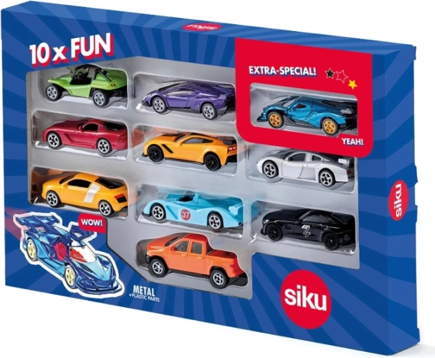 Siku Super rinkinys: 10 sportinių automobilių