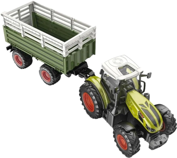 BUDDY TOYS RC traktorius su priekiniu krautuvu ir savivarčiu