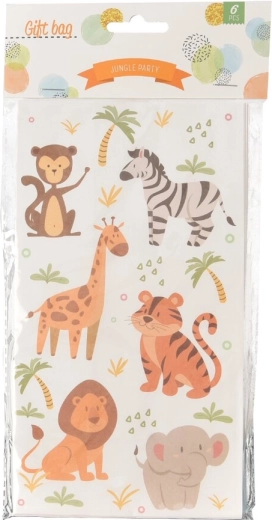 Jungle Gift Bag 12 × 8 × 22 cm (6 pcs)
