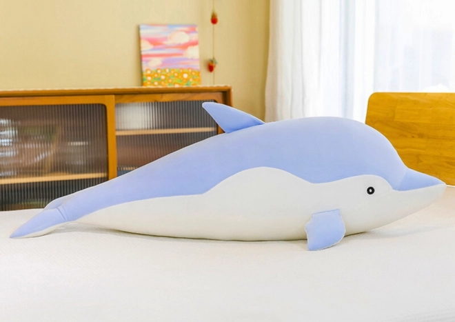 Mėlynas pliušinis delfinas 30 cm