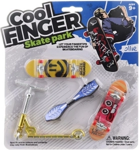 Fingerboardų rinkinys su paspirtuku berniukams
