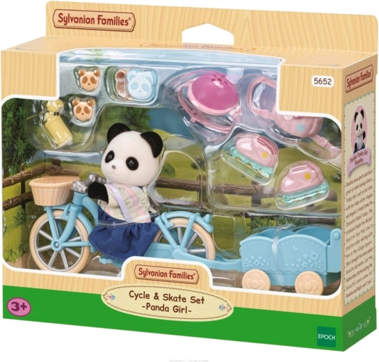 Sylvanian Families išvyka dviračiu su panda Rozalina