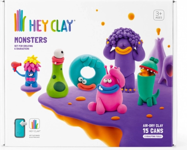 Hey Clay Monsters – putų modelino rinkinys vaikams