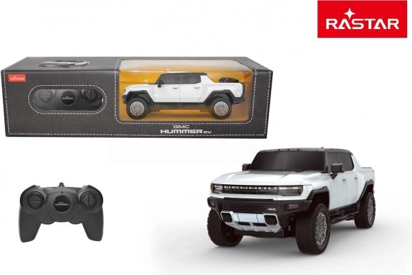 RC automobilis GMC Hummer EV 1:26 baltas – Rastar 2,4 GHz