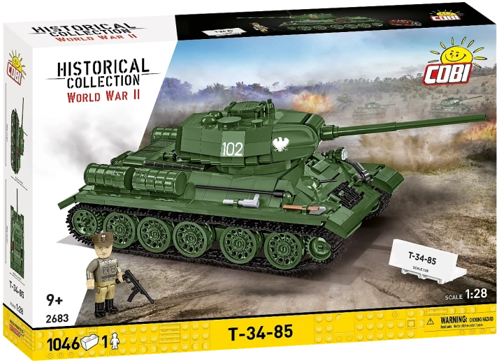 Cobi tanko T-34-85 konstruktorius 2 viename 1:28