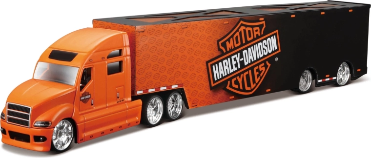Maisto Harley-Davidson hauler juodai oranžinis 1:64