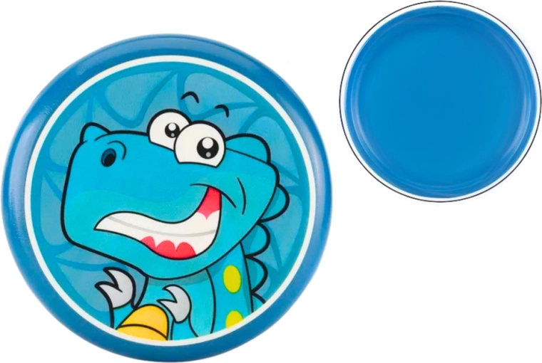 Kids' dinosaur frisbee 20 cm blue