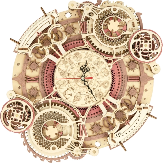 RoboTime 3D wooden mechanical clock puzzle with calendar