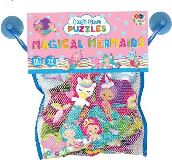 Vonios dėlionė į vonią su undinėmis Buddy & Barney