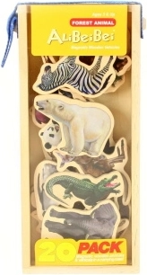 Magnetic Wooden Animals Africa 20 pcs