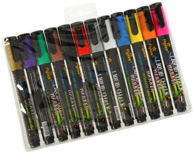 12 ryškių spalvų, įskaitant metalines