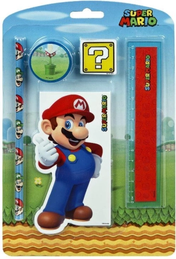 Super Mario Writing Set – 5 Pieces