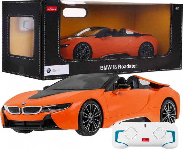 Rastar BMW i8 Roadster nuotoliniu būdu valdomas modelis 1:12 – Oranžinė