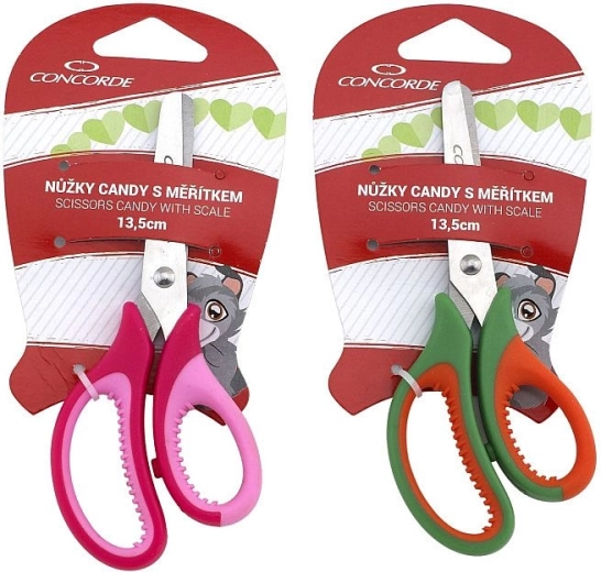 Žirklės CONCORDE Candy 13,5 cm su matuokle