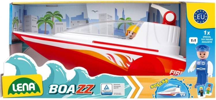 LENA firefighter boat with pump for water play