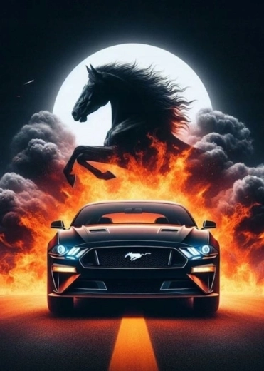 Norimpex diamond painting sports car Mustang 30 × 40 cm