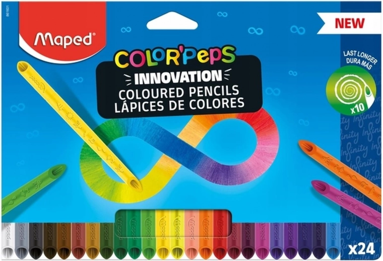 Maped Color'Peps Infinity spalvoti pieštukai, 24 vnt.