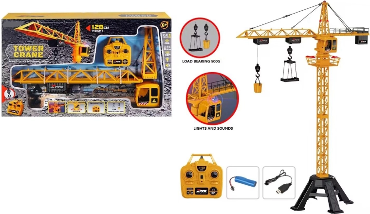 Sparkys Remote-Controlled Construction Crane 128 cm