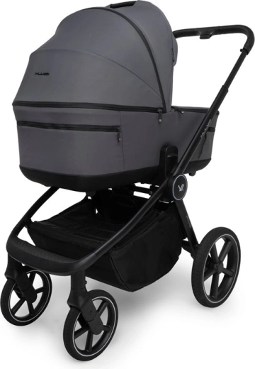 Cushioned foam wheels and a large lockable basket