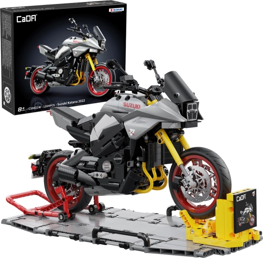 Konstruktorius CaDA motociklas SUZUKI Katana 1:6, 1104 detalės