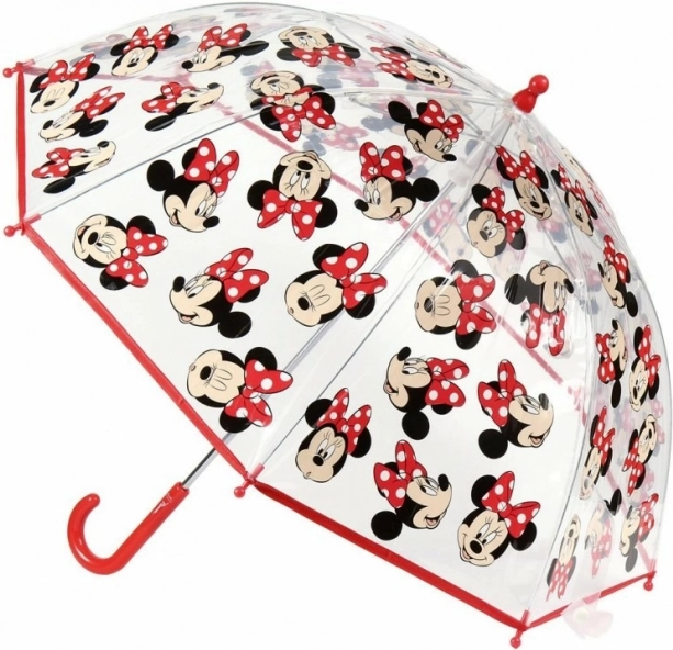 Vaikiškas skaidrus rankinis skėtis Minnie Mouse Disney